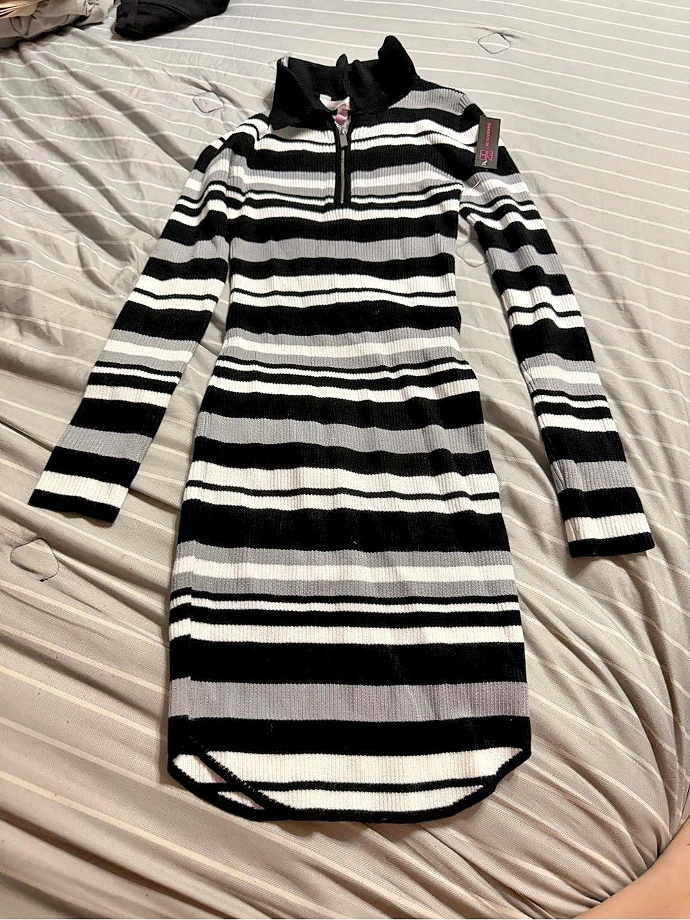 No Boundaries Striped Midi Dress